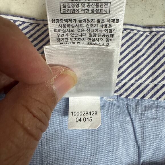 Brooks Brothers 346 Light Blue Chino Shorts Cotton Size 36 Lightweight Chino - Picture 5 of 10